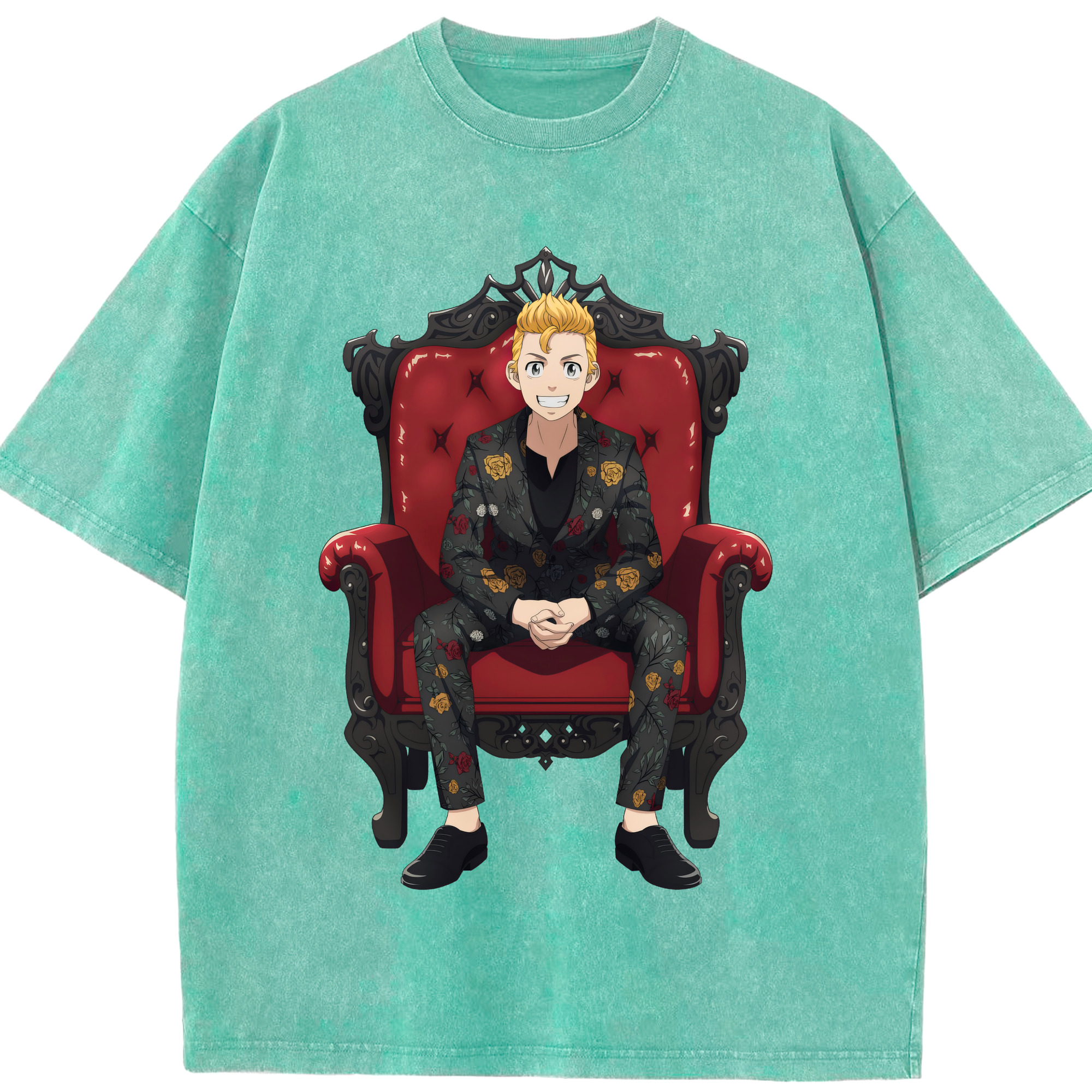 （画像用） 東京リベンジャーズ Tokyo Revengers 綿100% ヴィンテージ風 半袖Tシャツ（フロントプリント）